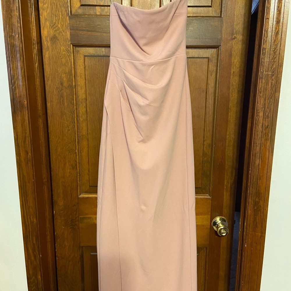 Lulu's Blush Strapless Gown